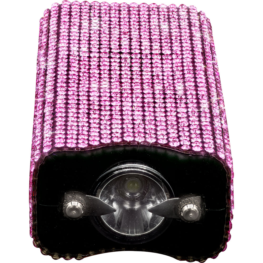 Rhinestun Keychain Stun Gun Pink view 3